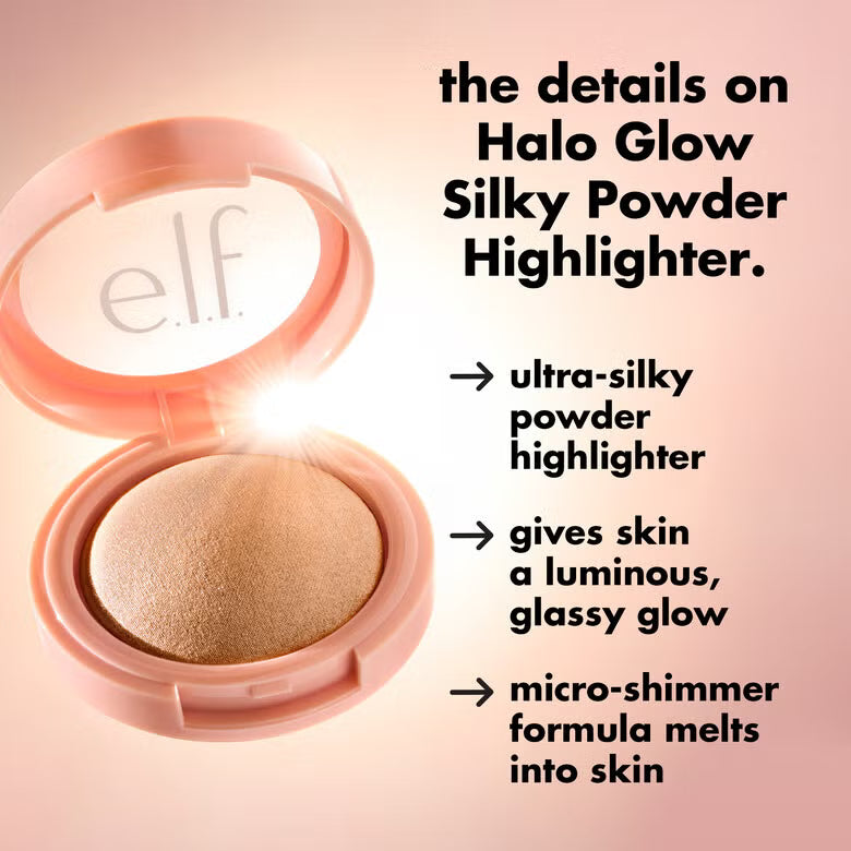 ELF Cosmetics. - Halo Glow Silky Powder Highlighter - Beauty Station by Rafia