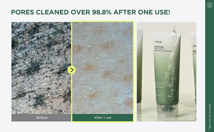 Anua - Heartleaf Quercetinol Pore Deep Cleansing Foam - Beauty Station by Rafia