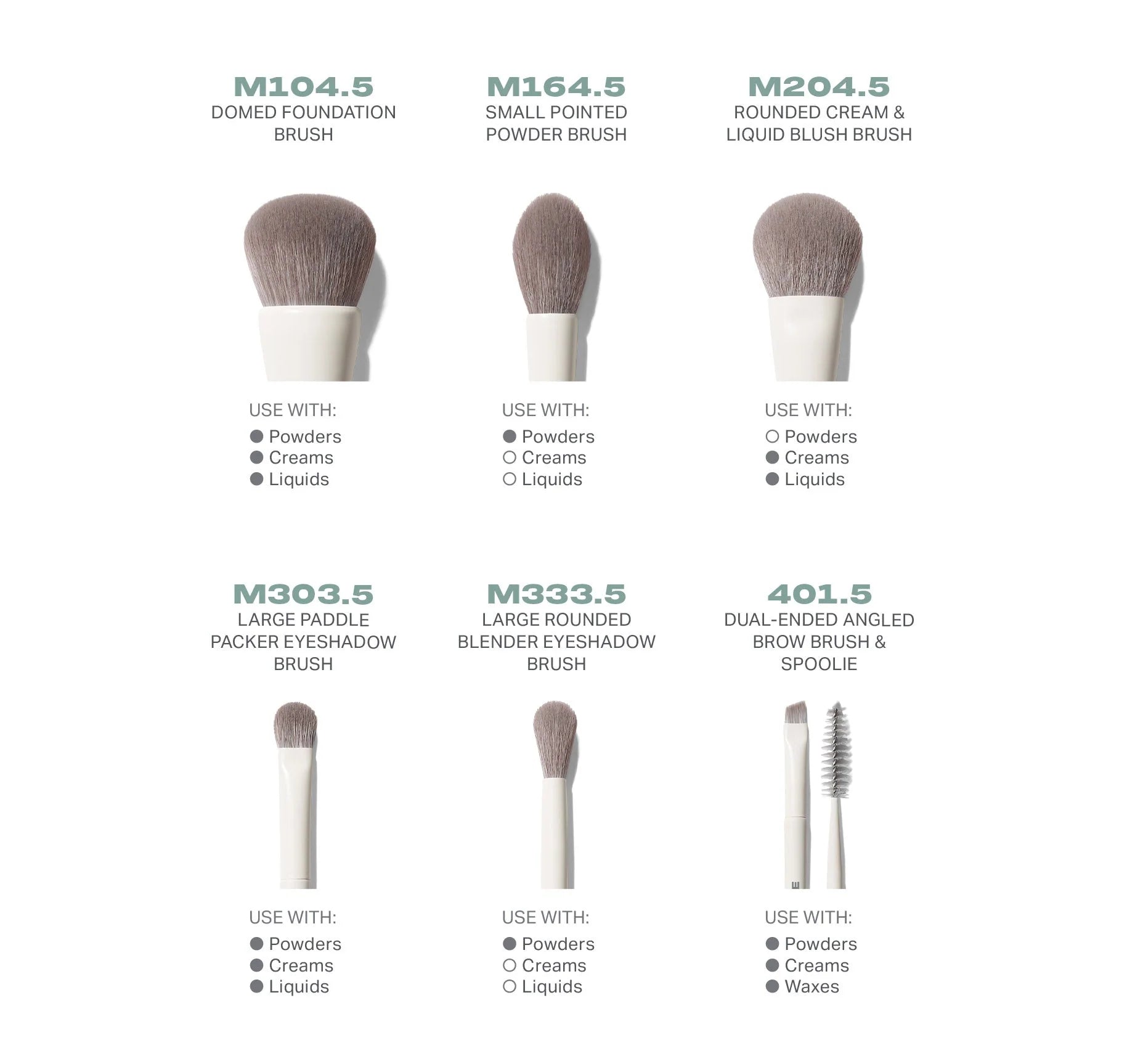 Morphe - Along for the Glide 6-Piece Travel Brush Set