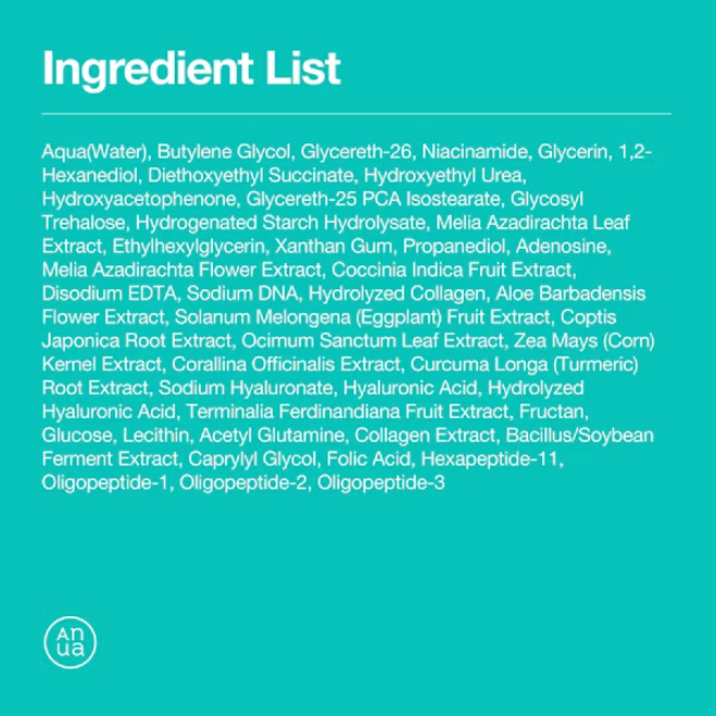 Anua - PDRN 100 Hyaluronic Acid Glow Pad