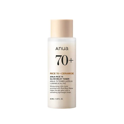 Anua - Rice 70 +Ceramide Glow Milky Toner for Glass Skin - Beauty Station by Rafia