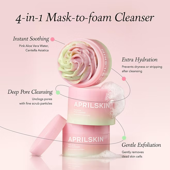 Aprilskin - Pink Aloe Facial Polish Cleanser - Beauty Station by Rafia