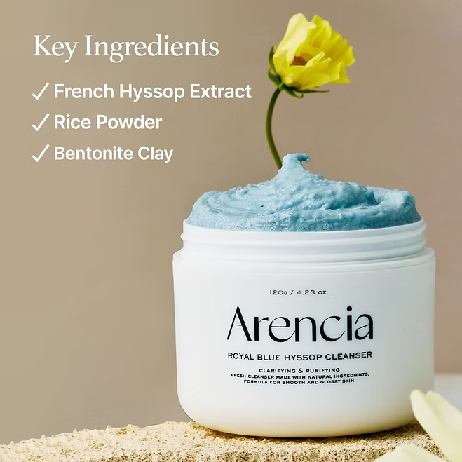 Arencia - Blue Hyssop Rice Mochi Cleanser