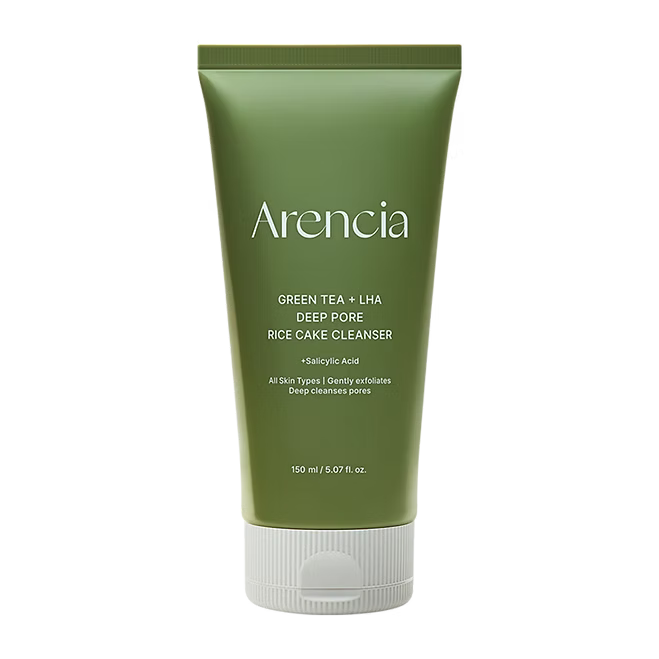 Arencia - Green Tea + LHA Deep Pore Rice Cake Cleanser