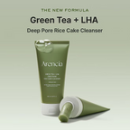 Arencia - Green Tea + LHA Deep Pore Rice Cake Cleanser