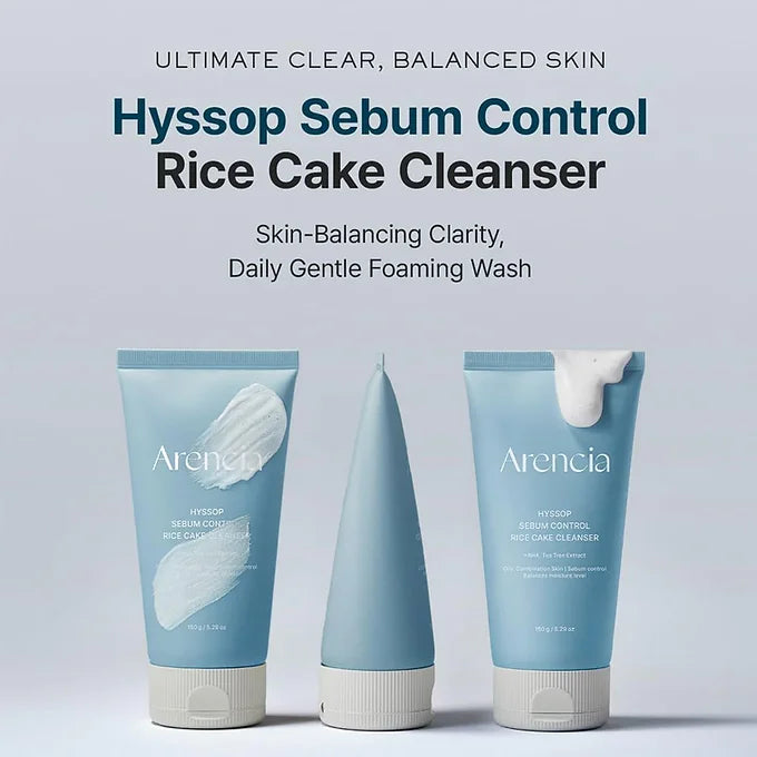 Arencia - Hyssop Sebum Control Rice Cake Cleanser