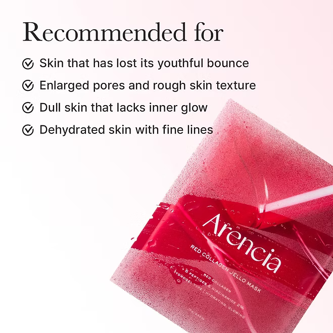 Arencia - Red Collagen Jello Mask (Single Sheet) - Beauty Station by Rafia