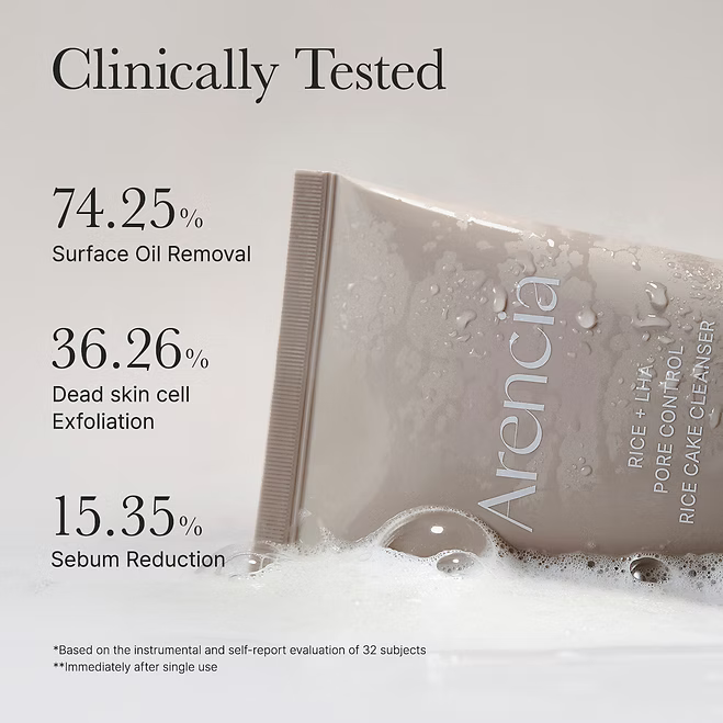 Arencia - Rice + LHA Pore Control Rice Cake Cleanser - Beauty Station by Rafia