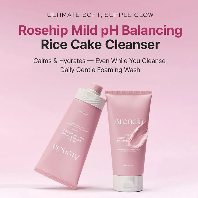 Arencia - Rosehip Mild PH Balancing Rice Cake Cleanser