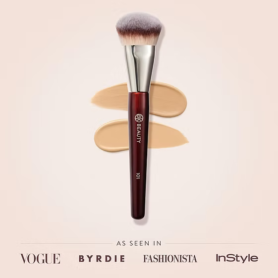 BK Beauty - 101 Contoured Foundation Brush - Beauty Station by Rafia