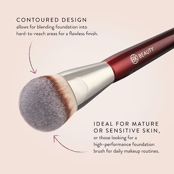 BK Beauty - 101 Contoured Foundation Brush - Beauty Station by Rafia