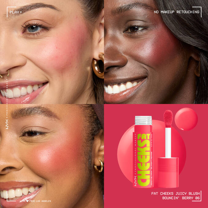 NYX - Fat Cheeks Liquid Blush - Beauty Station by Rafia