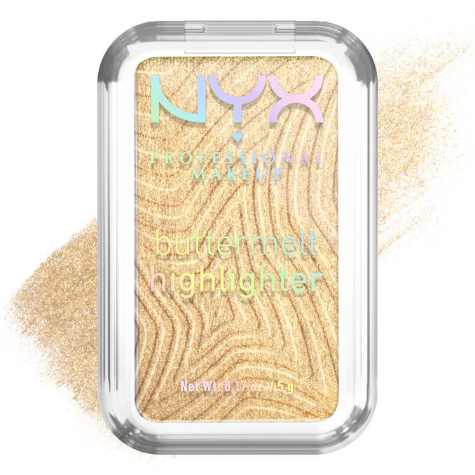 nyx cosmetics buttermelt highlighter - light gold
