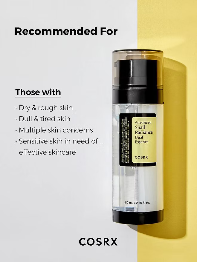 COSRX - Advanced Snail Radiance Dual Essence - Beauty Station by Rafia