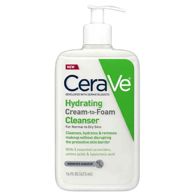 CeraVe - Hydrating Cream-to-Foam Cleanser - Beauty Station by Rafia