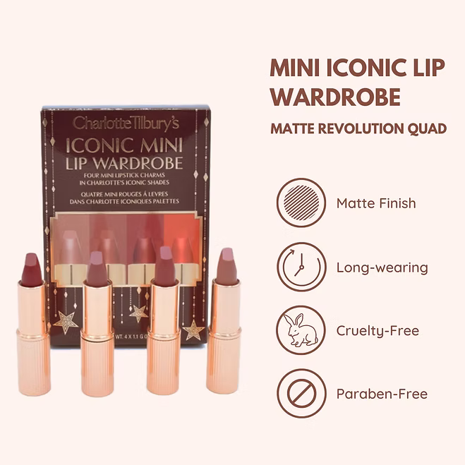 Charlotte Tilbury - Iconic Mini Lip Wardrobe Set - Beauty Station by Rafia