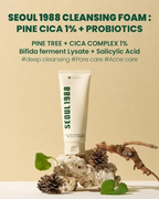 K-Secret - Seoul 1988 Cleansing Foam : Pine Cica 1% + Probiotics - Beauty Station by Rafia