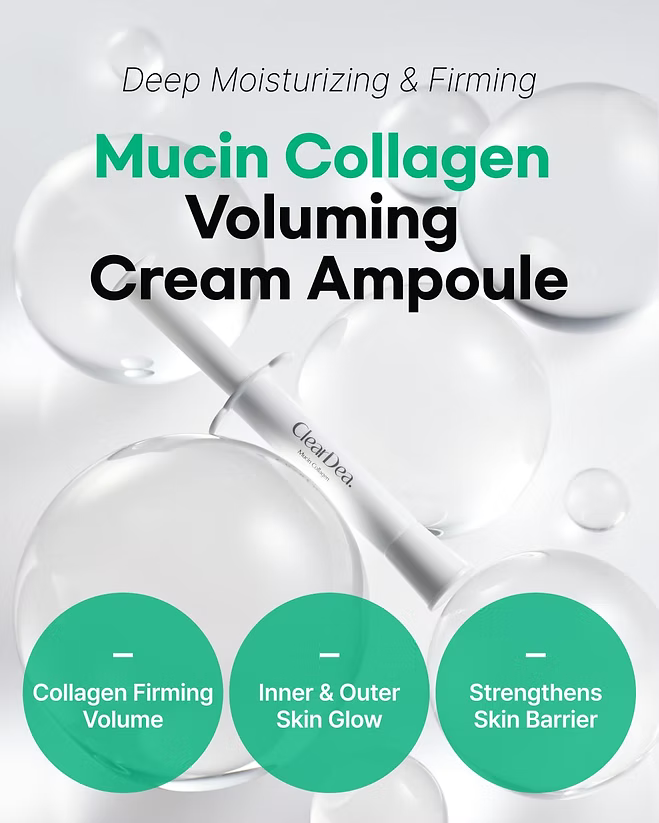 Cleardea - Mucin Collagen Voluming Cream Ampoule Set