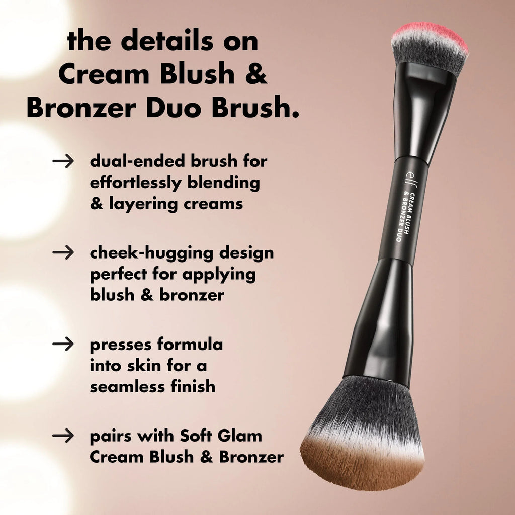 E.L.F - Cream Blush & Bronzer Duo Brush