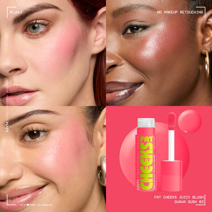 NYX - Fat Cheeks Liquid Blush - Beauty Station by Rafia