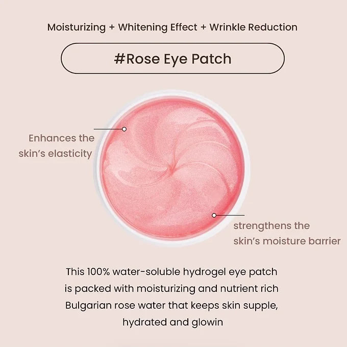 Heimish - Bulgarian Rose Water Hydrogel Eye Patch (60 pcs) - Beauty Station by Rafia