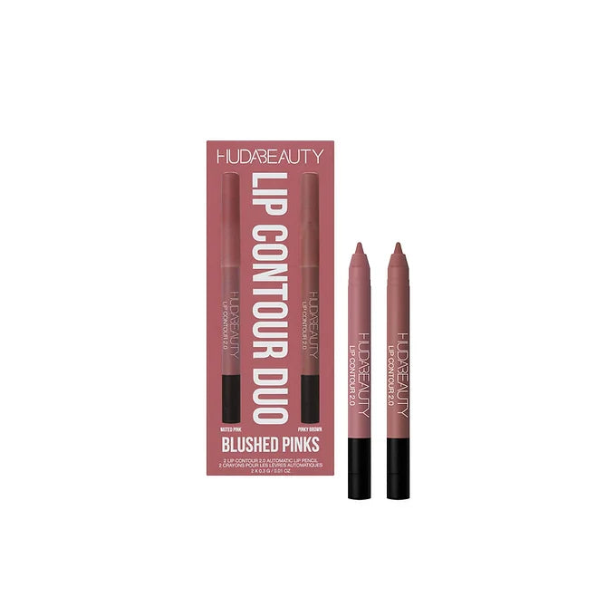 Huda Beauty - Lip Contour Liner Mini Duo (Blushed Pinks) - Beauty Station by Rafia