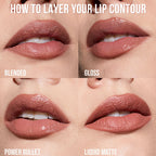 Huda Beauty - Lip Contour Liner Mini Duo (Blushed Pinks) - Beauty Station by Rafia