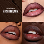 Huda Beauty - Lip Contour Pencil Duo (Yummy Browns) - Beauty Station by Rafia