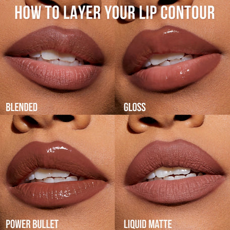 Huda Beauty - Lip Contour Pencil Duo (Yummy Browns) - Beauty Station by Rafia