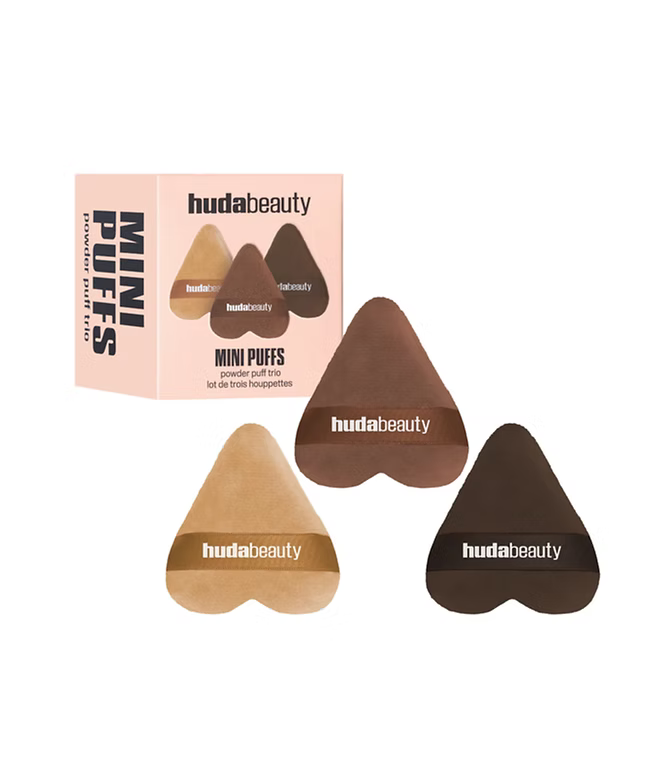 Huda Beauty - Mini Puffs Powder Puff Trio - Beauty Station by Rafia