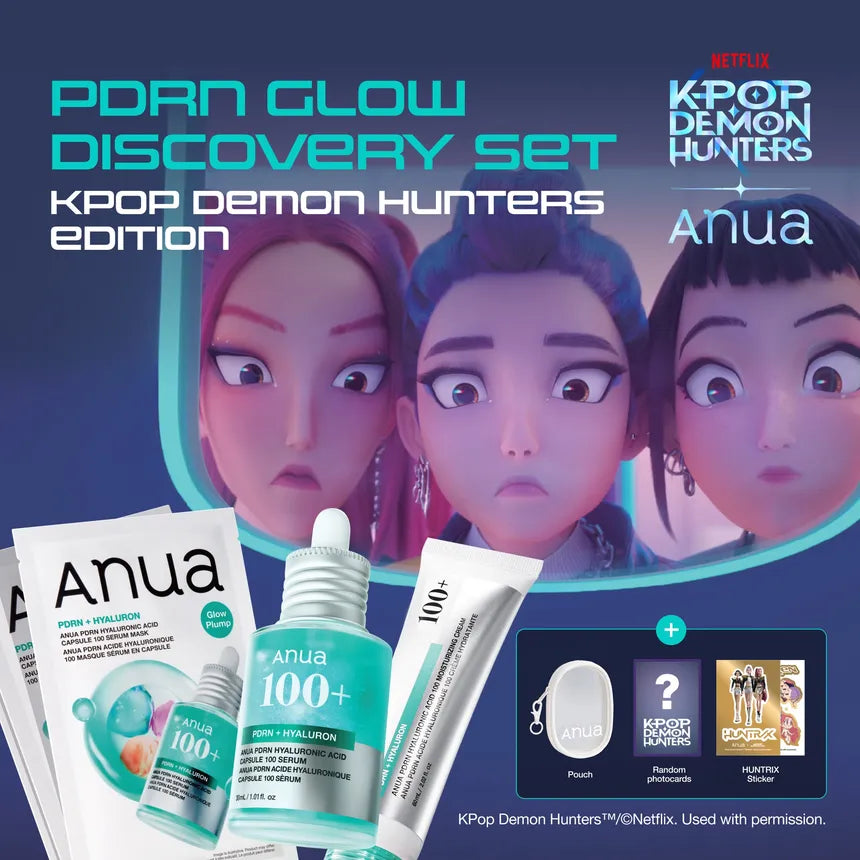 Anua - Kpop Demon Hunters PDRN Glow Discovery Set