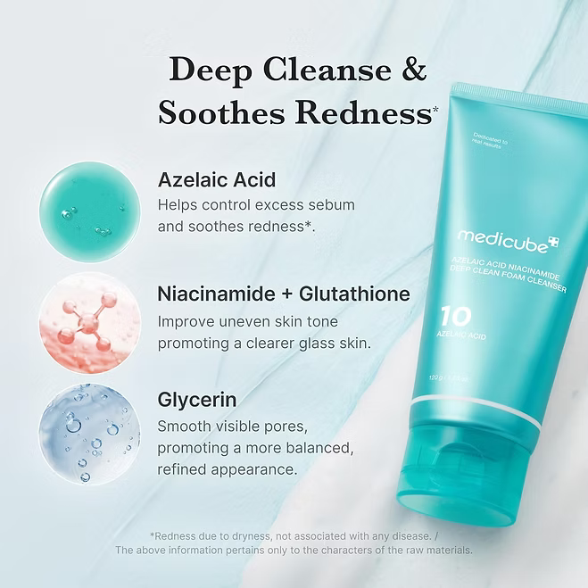 Medicube - Azelaic Acid Foam Cleanser - Beauty Station by Rafia
