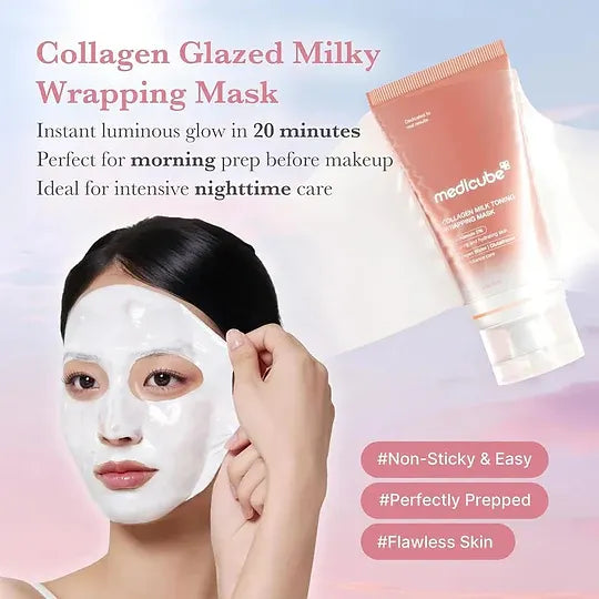 Medicube - Collagen Milk Toning Wrapping Mask - Beauty Station by Rafia