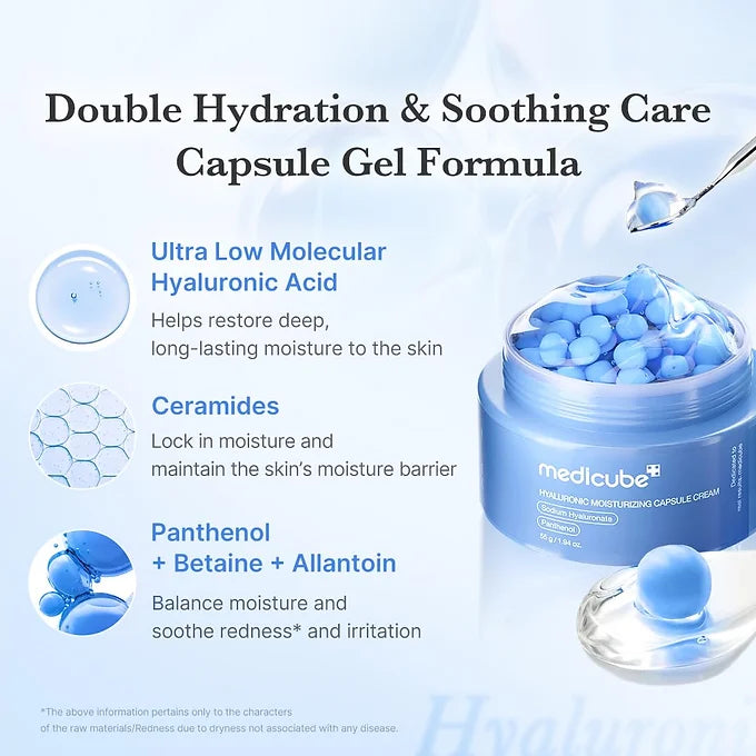Medicube - Hyaluronic Moisturizing Capsule Cream - Beauty Station by Rafia
