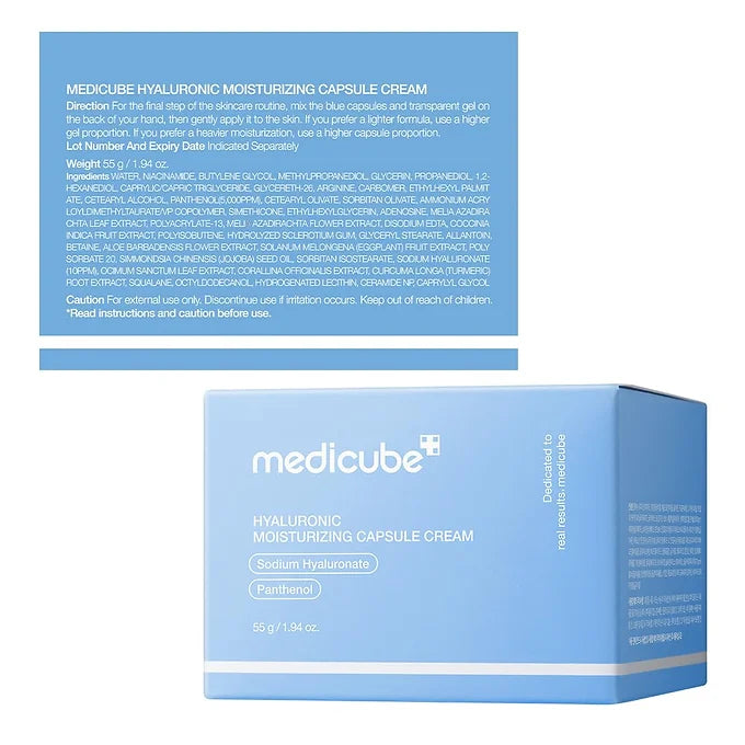 Medicube - Hyaluronic Moisturizing Capsule Cream - Beauty Station by Rafia