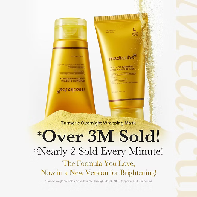 Medicube - Kojic Acid Turmeric Overnight Wrapping Peel Off Mask - Beauty Station by Rafia