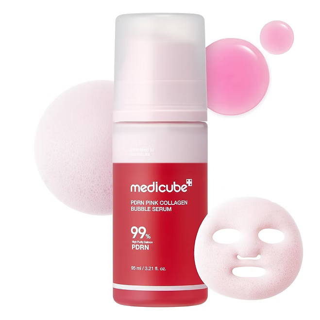 Medicube - PDRN Pink Collagen Bubble Serum - Beauty Station by Rafia