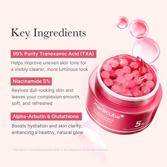 Medicube - TXA+Niacinamide Capsule Cream - Beauty Station by Rafia
