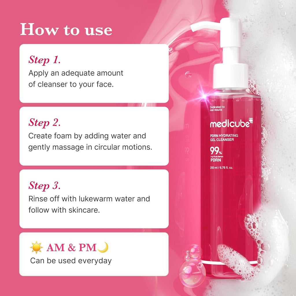 Medicube - PDRN Hydrating Gel Cleanser - Beauty Station by Rafia