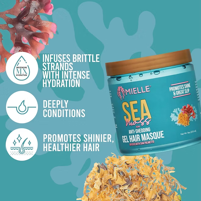 Mielle Organics - Sea Moss Anti-Shedding Gel Hair Masque - Beauty Station by Rafia