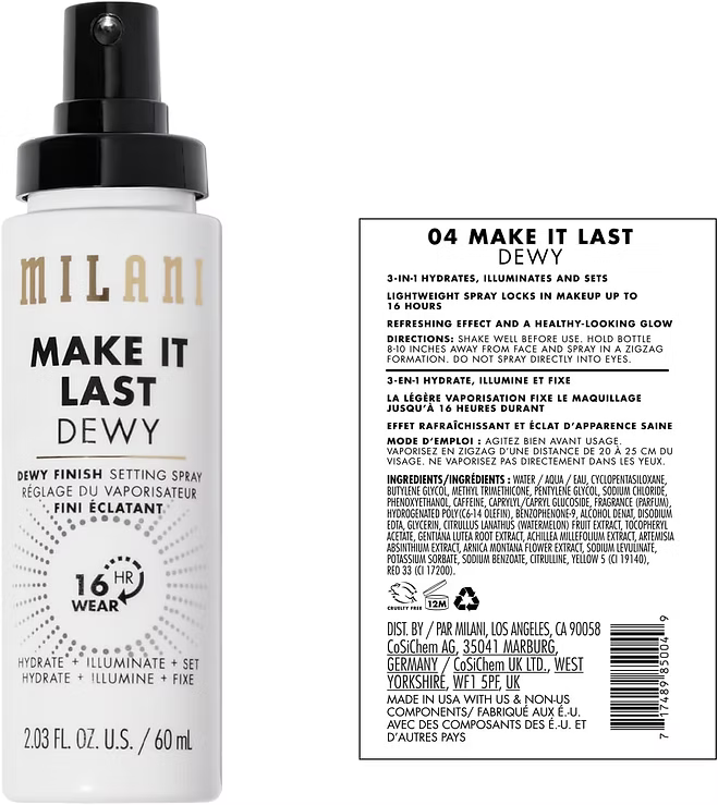 Milani - Make It Dewy Setting Spray - Beauty Station by Rafia