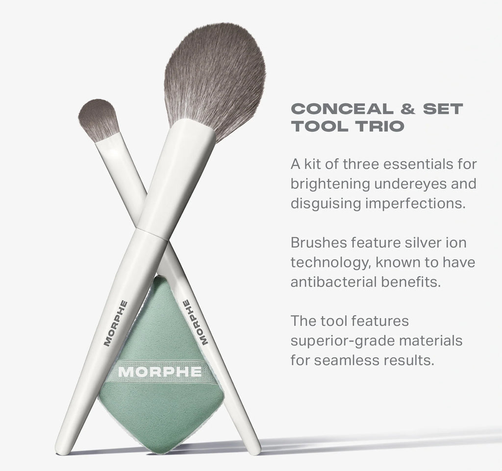 Morphe - Conceal & Set Tool Trio - Beauty Station by Rafia