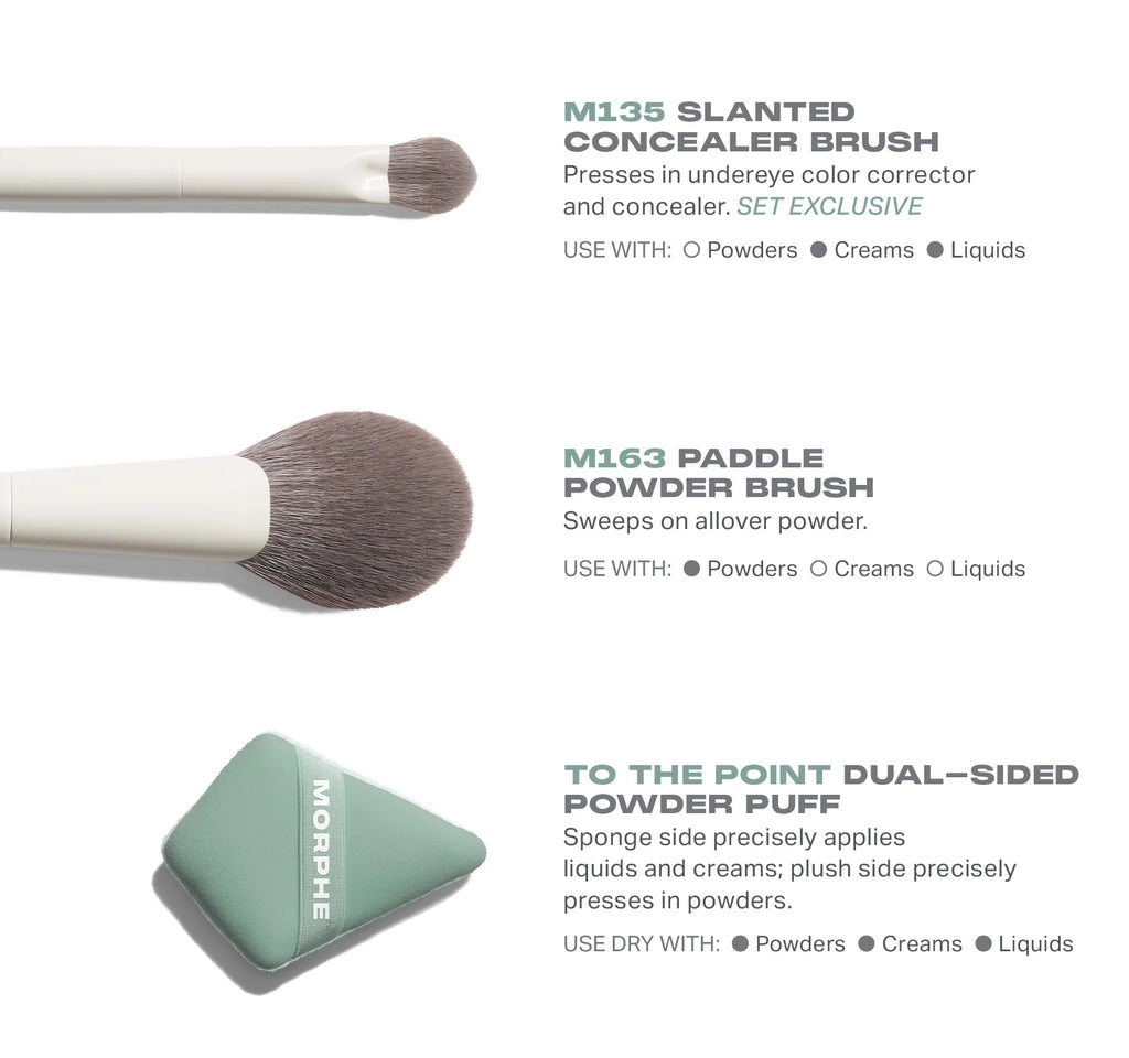 Morphe - Conceal & Set Tool Trio - Beauty Station by Rafia