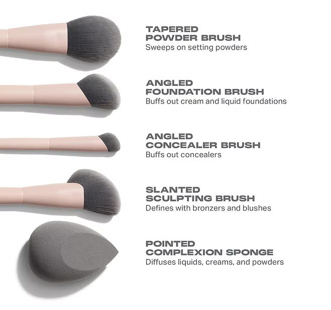Morphe - Face Shaping Essentials Bamboo & Charcoal Infused Face Brush Set - Beauty Station by Rafia