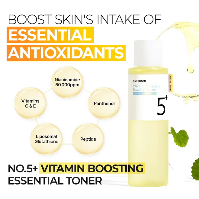 Numbuzin - No.5+ Glutathione Vitamin Boosting Essential Toner