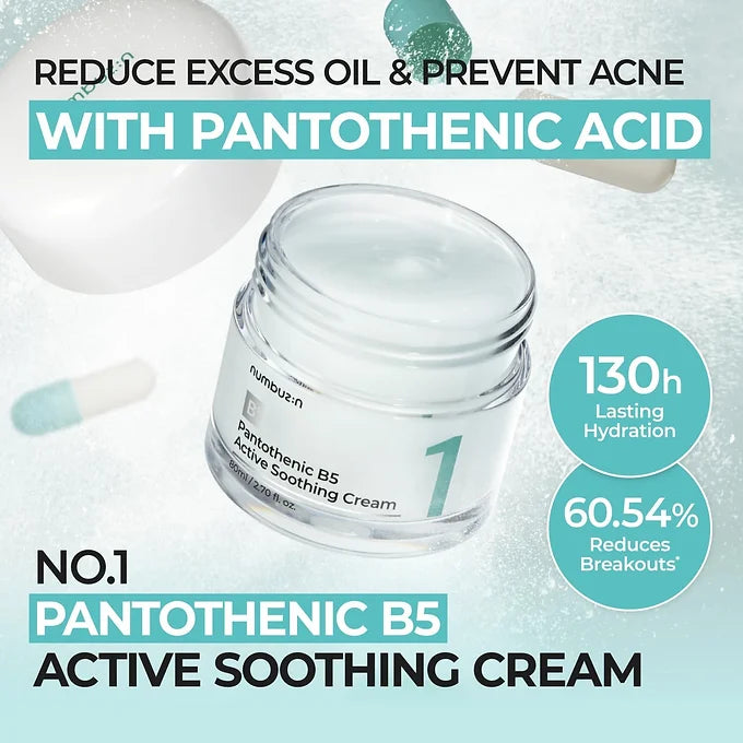 Numbuzin - No.1 Pantothenic Active Soothing Cream - Beauty Station by Rafia