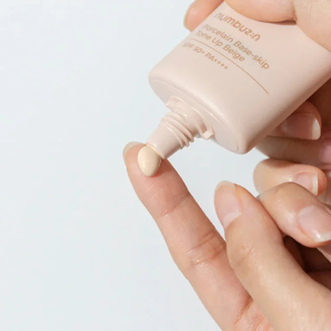 Numbuzin - No.3 Porcelain Base-skip Tone Up Beige - Beauty Station by Rafia