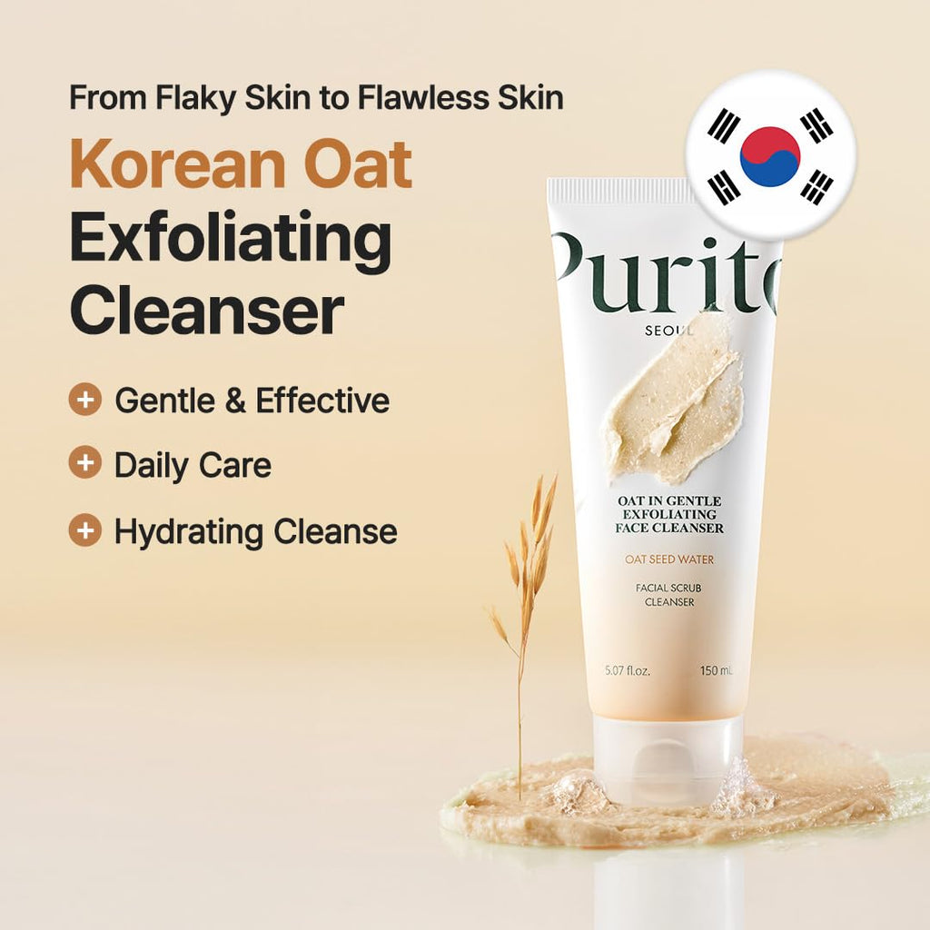 purito oat in gentle exfoliating face cleanser 150 ml
