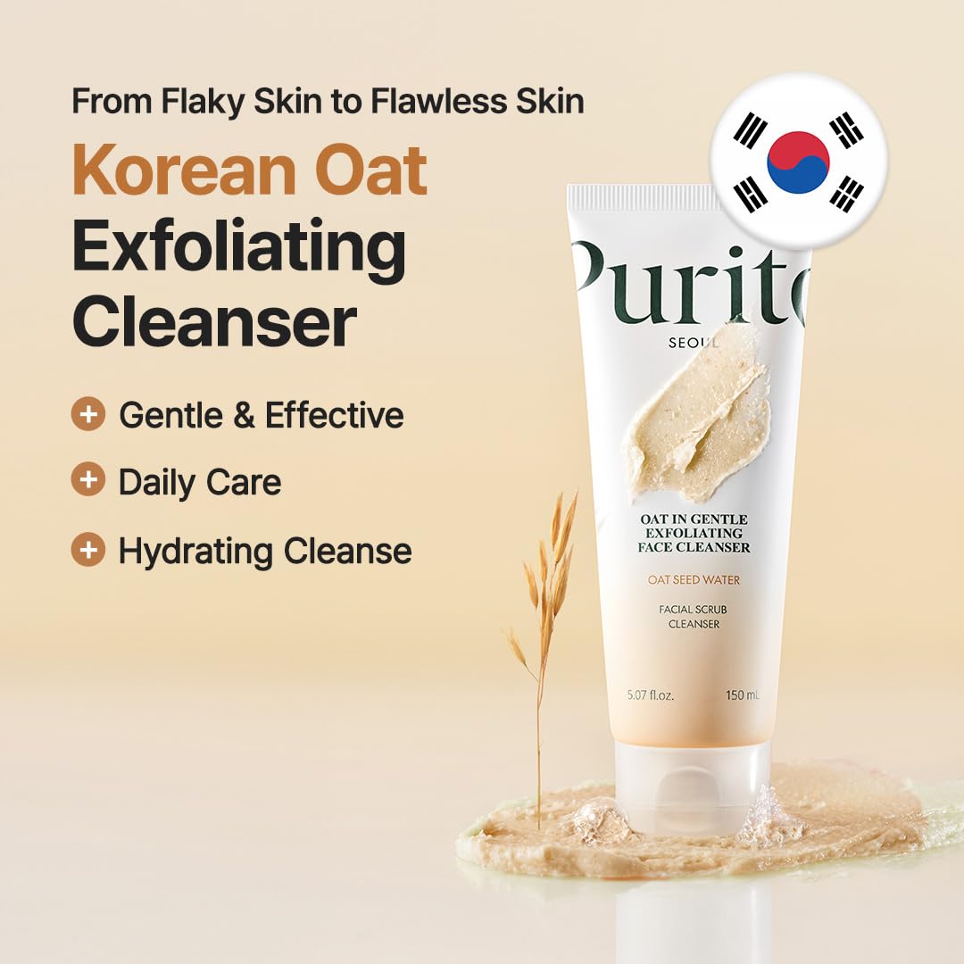 purito oat in gentle exfoliating face cleanser 150 ml