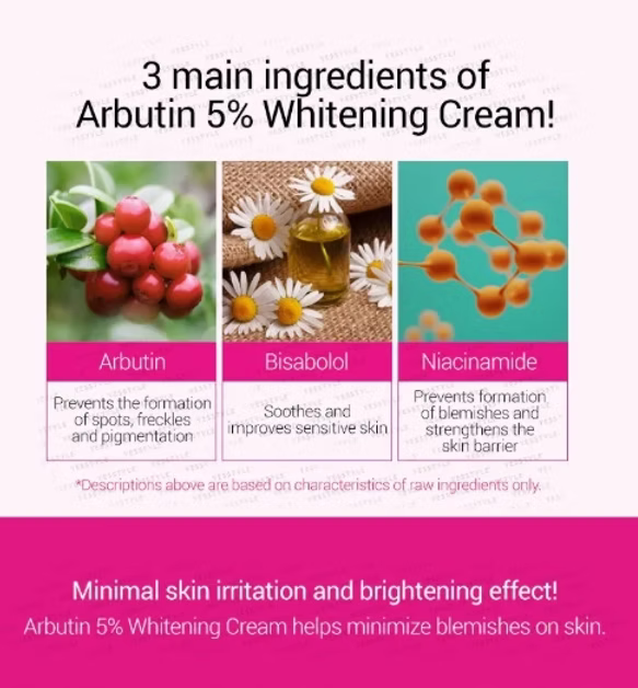 Tosowoong - Arbutin 5% Whitening Cream - Beauty Station by Rafia